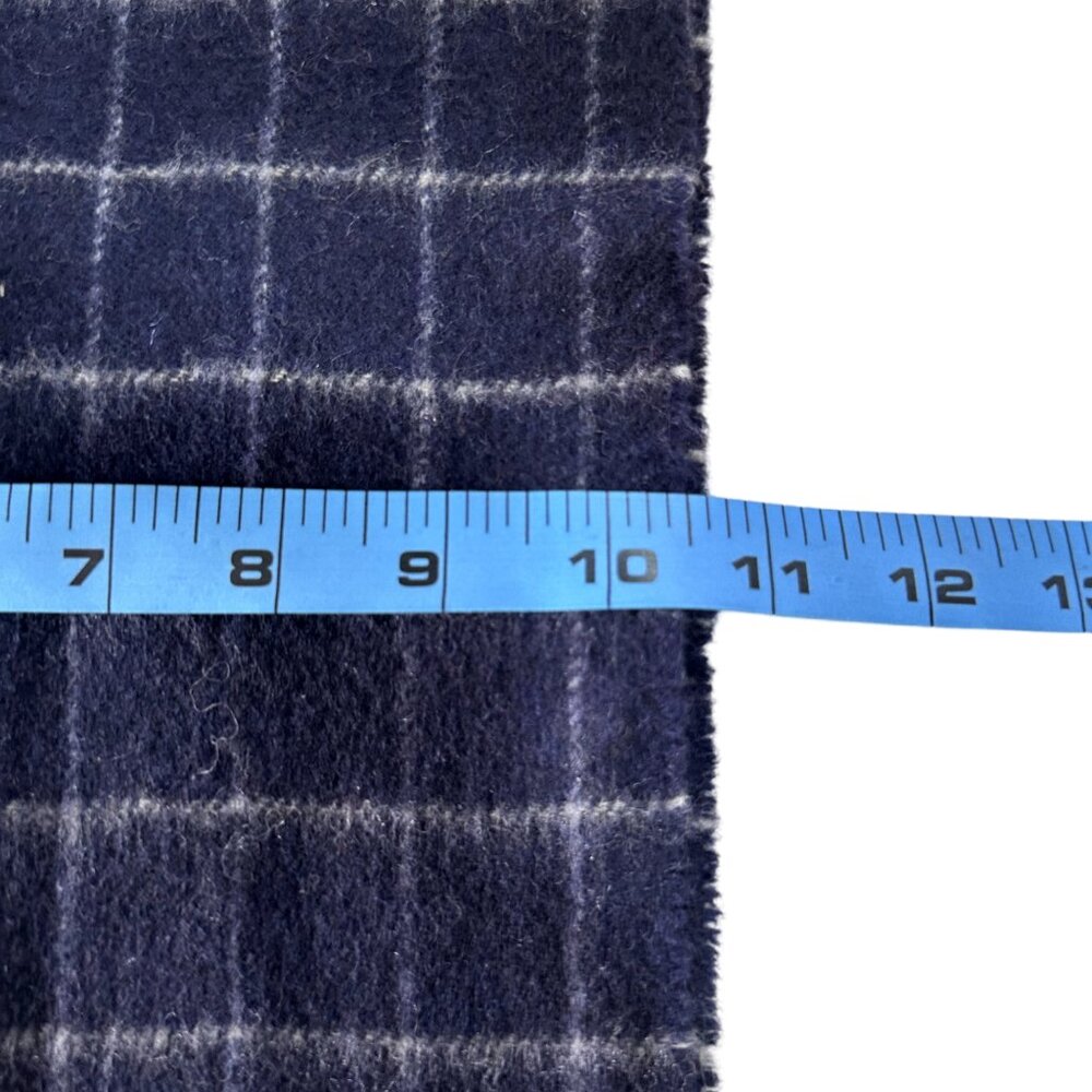 Burberrys Classic Check Scarf Black 100% Cashmere Unisex Scarf Made In England - Picture 7 of 7